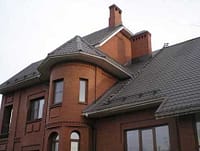 Планка конька круглого Серая