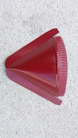 Заглушка коническая, глянцевая, бордовая