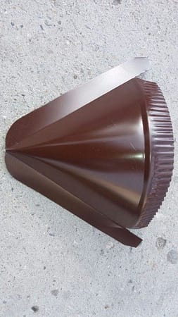 Заглушка коническая, глянцевая, коричневая