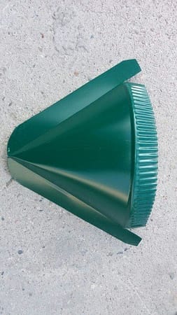 Заглушка коническая, глянцевая, зеленая