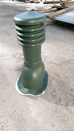 Вентиляционный выход на металлочерепицу (Зеленый)