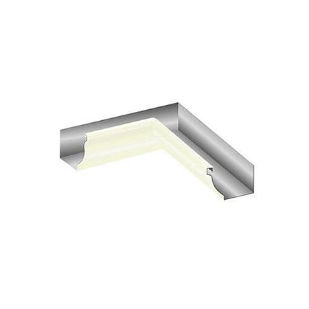 Угол желоба внутренний МП Модерн, белый